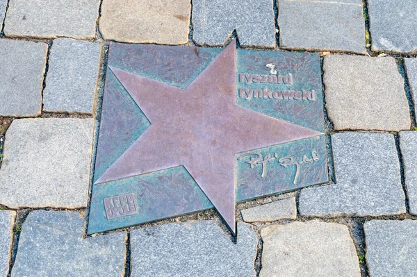 Opole Poland June 2021 Star Ryszard Rynkowski Walk Fame Opole — Stock Photo, Image