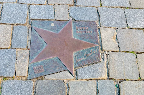 Opole Poland June 2021 Star Irena Santor Walk Fame Opole — Stock Photo, Image