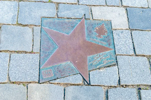 Opole Poland June 2021 Star Zakopower Walk Fame Opole Known — Stock Photo, Image