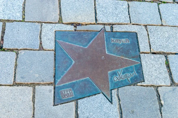 Opole Poland 2021年6月4日 在Opole的星光大道上的Kayah之星 被称为Aleja Gwiazd Festiwalu Polskiej Piosenki Katarzyna — 图库照片
