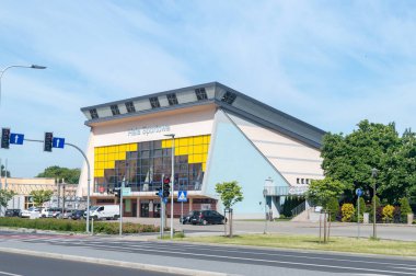 Kedzierzyn-Kozle, Polonya - 4 Haziran 2021: Spor Salonu.