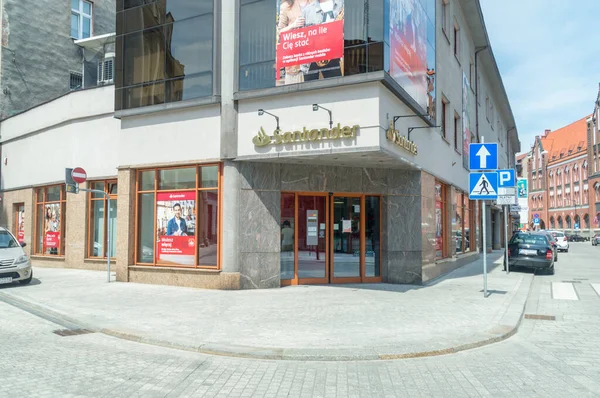 Gliwice Polonya Haziran 2021 Santander Bankası Çok Uluslu Bir Spanyol — Stok fotoğraf