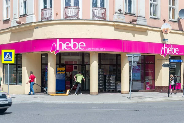 Gliwice Polonia Junio 2021 Tienda Cosméticos Hebe — Foto de Stock