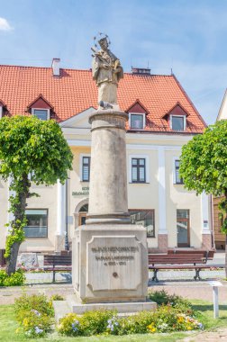 Zory, Polonya - 4 Haziran 2021: Nepomuk (veya John Nepomucene).