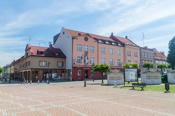 Zory Polen Juni 2021 Marktplatz Rynek Stadtzentrum Von Zory — Stockfoto