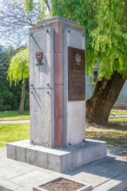 Zory, Polonya - 4 Haziran 2021: Polonya 'da Özgürlük İçin Mücadele Anıtı.