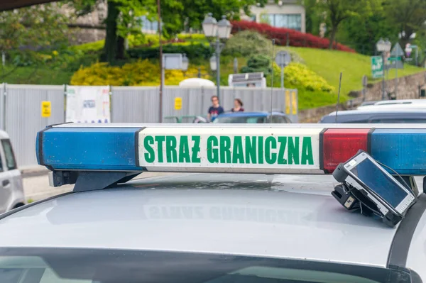 Señal Guardia Fronteriza Polaca Polaco Straz Graniczna También Abreviado Como — Foto de Stock