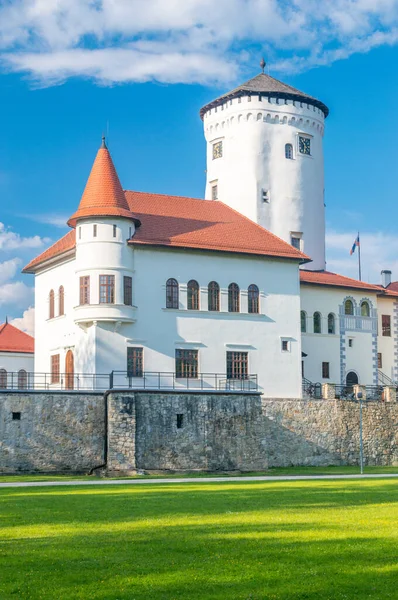 Vertical View Medieval Budatin Castle Slovakia Budatinsky Zamok Zilina Slovakia — Stock Photo, Image
