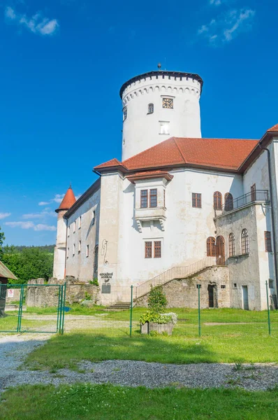 Zilina Slovakia June 2021 Medieval Budatin Castle Gothic Main Tower — Stock Photo, Image