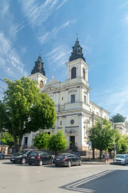 Garwolin, Polonya - 15 Haziran 2021: Dönüşüm Kilisesi.