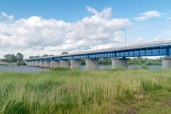 Puente Sobre Río Vístula Deblin Polonia Vístula Río Más Largo — Foto de Stock
