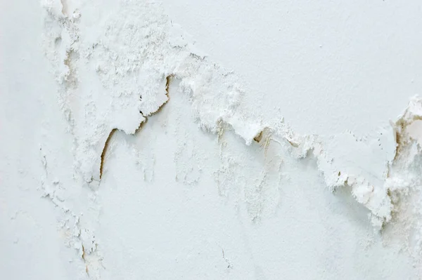 White Wall Paint Peeling Concrete Wall Flood — Stock Photo, Image
