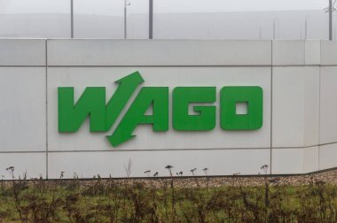 Wroblowice, Polonya - 17 Ocak 2026: Polonya 'daki Wago şirketinin logosu.