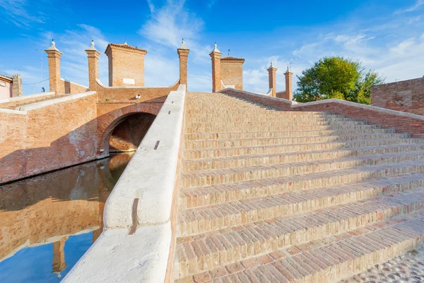 Comacchio, ferrara, İtalya'da köprü