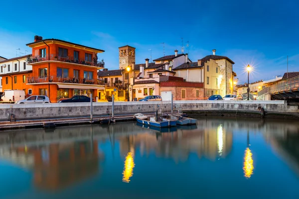 Marano Lagunare při západu slunce, Friuli Venzia Giulia, Itálie — Stock fotografie