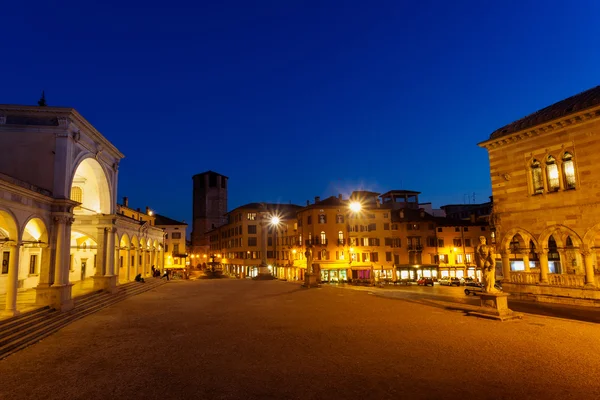 Udine, uitzicht op Piazza Liberta Stockafbeelding