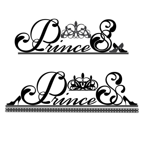 Логотип с кронпринцессой и надписью
