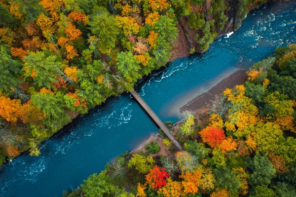 Krásné Cestování Nebo Styl Cestovního Ruchu Pohled Dolů Antény Pěší — Stock fotografie