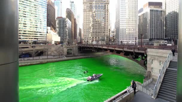 Chicago März 2021 Boote Mit Mitgliedern Der Gewerkschaft Installateure Local — Stockvideo