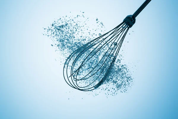 Wire Whisk in water — Stock Photo, Image