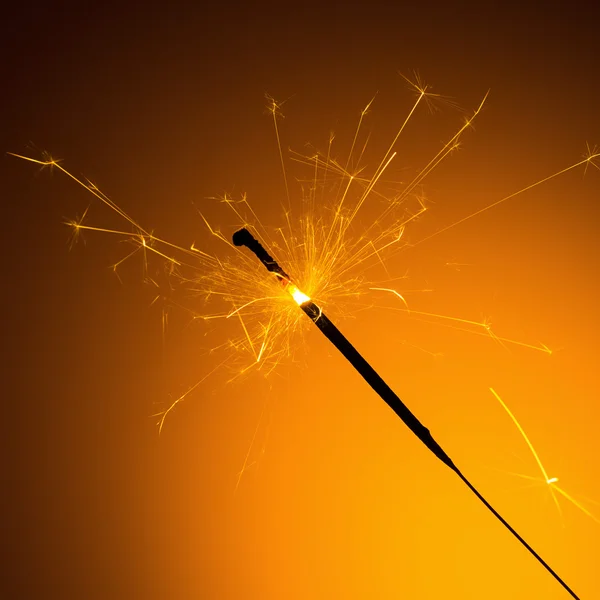 Silvester sparkler — Stockfoto