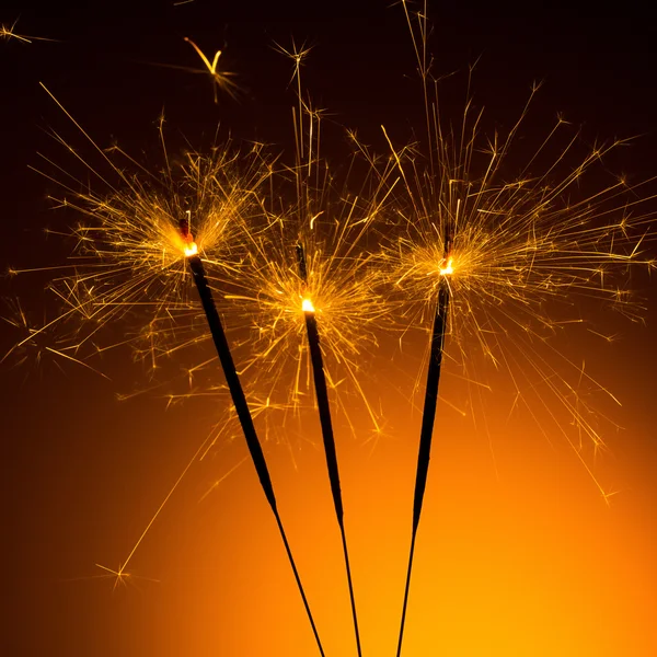 Christmas sparklers — Stock Photo, Image