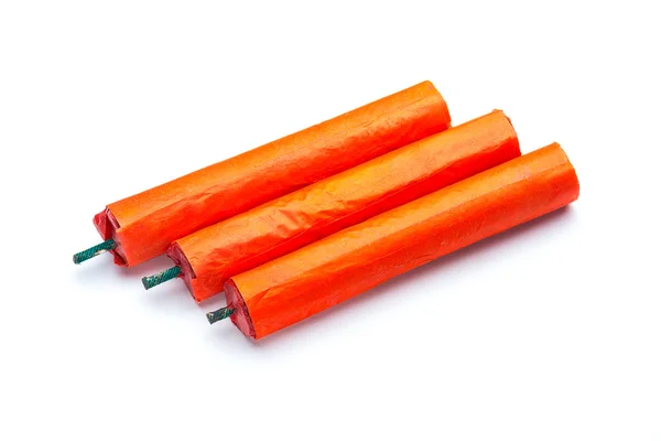 Three china firecrackers — Stock Photo, Image