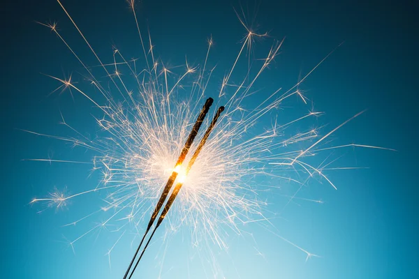 Burned sparklers — Stock Photo, Image