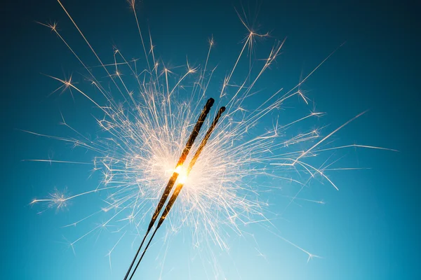 Wunderkerzen verbrannt — Stockfoto