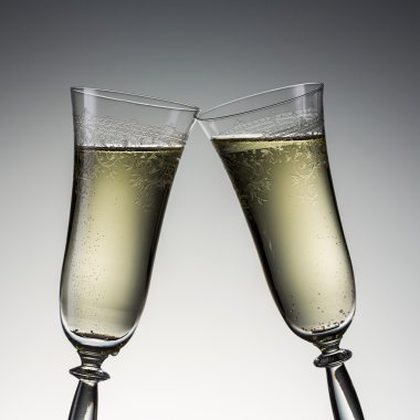 kutlama tost şampanya ile