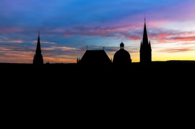 Aachen Cathedral silhouette clipart