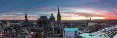 City Aachen Panorama clipart