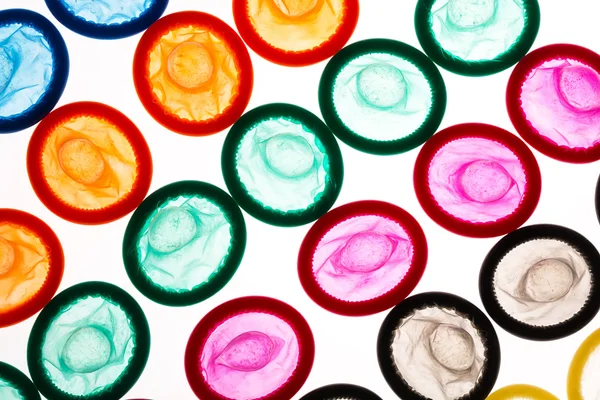 避孕套对艾滋病毒 — 图库照片