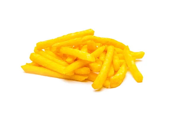 Pommes frites potatis på vit — Stockfoto