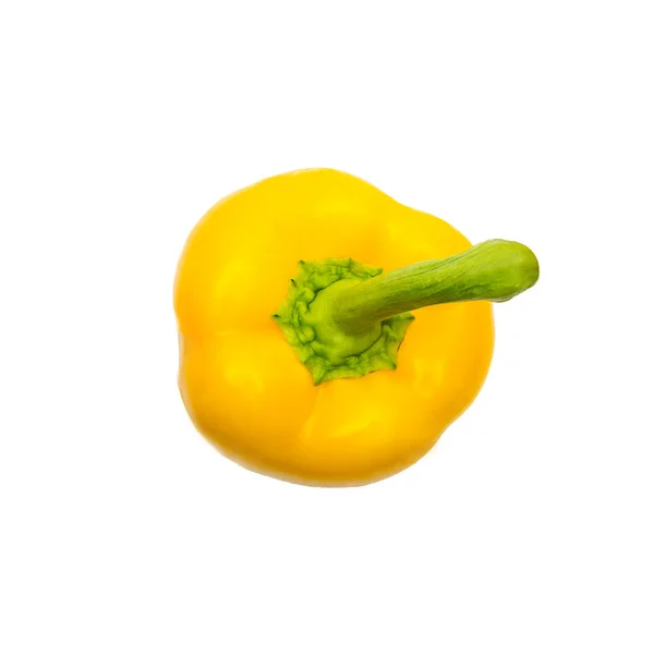 Gele peper van bovenaf — Stockfoto