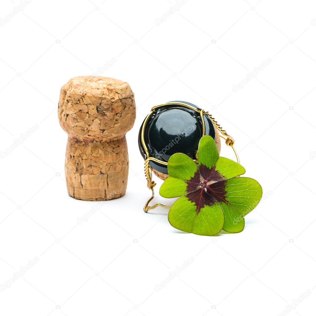 champagne corks Lucky Clover