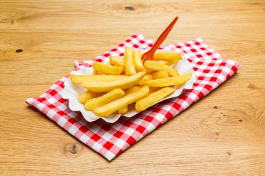 patates kızartması bir kabuk
