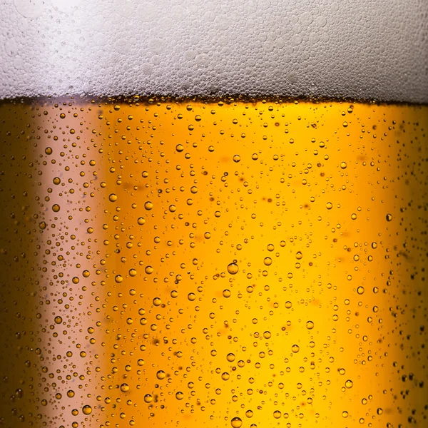 Cold geramn beer with condensation drops — Stock Photo, Image