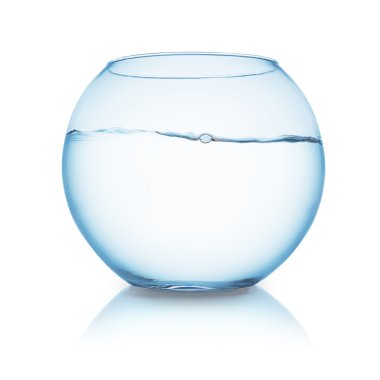 Fishbowl beyaz su ile