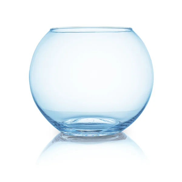 Empty fishbowl on white — Stock Photo, Image