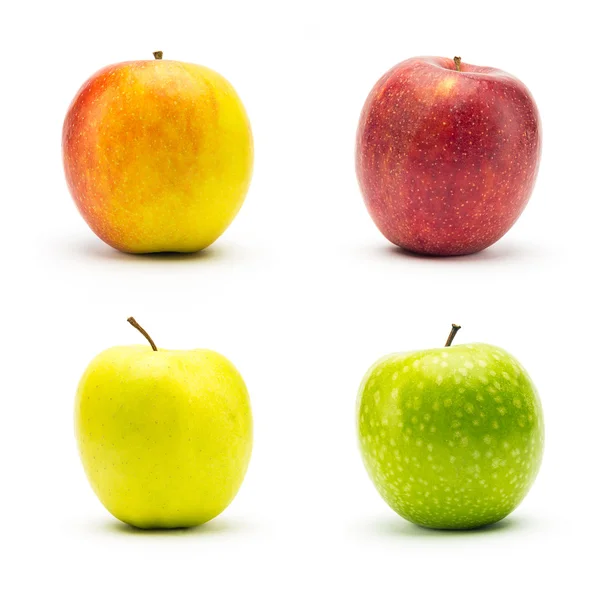 Set of different apple varieties — Stock Photo, Image