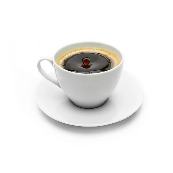 Droppe kaffe — Stockfoto