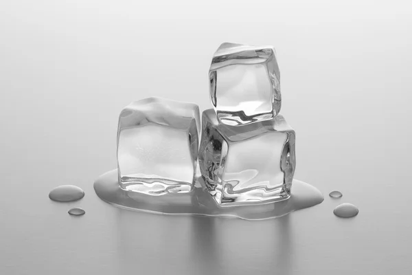 Molten ice cubes — Stock Photo, Image