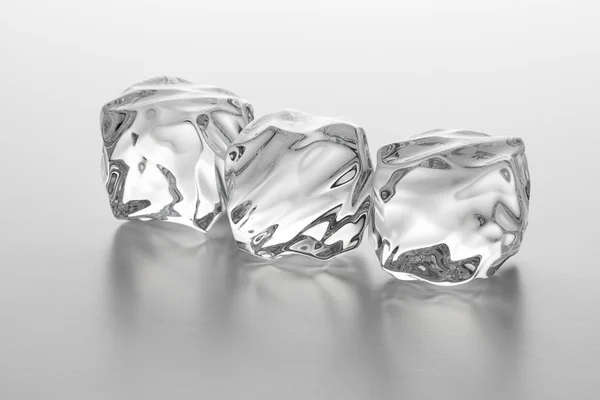 Ice cubes row — Stock Photo, Image