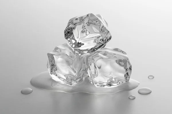 Ice chunks melting — Stock Photo, Image