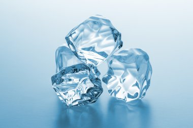 farklı buz parçaları yığını