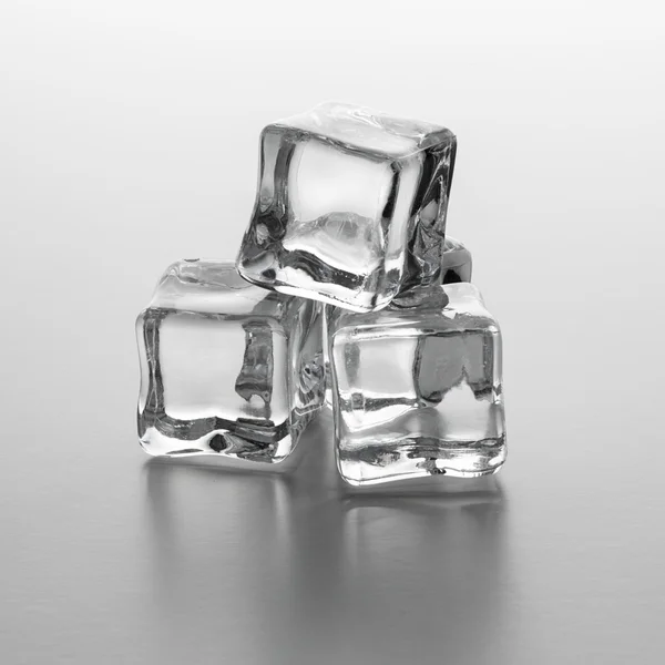 Solid square ice cubes — Stock Photo, Image