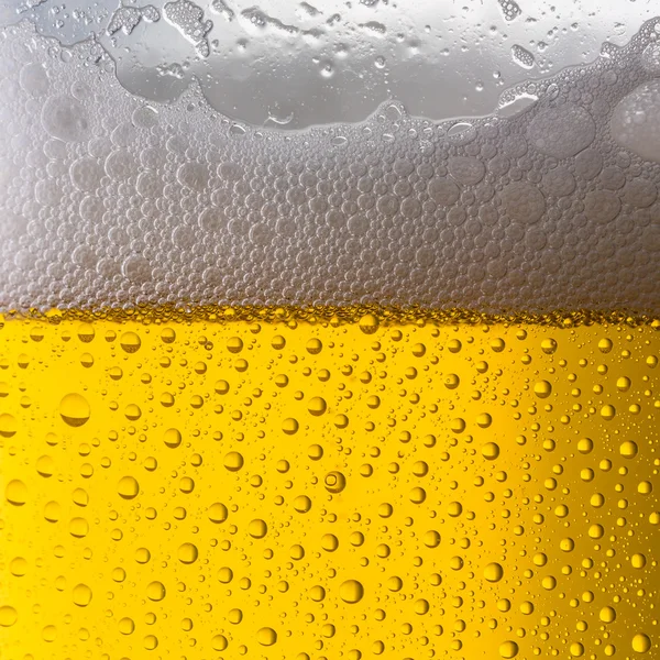 Beer glass with dew drops — Stock Photo, Image