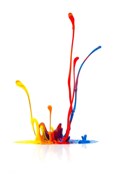 Éclaboussures de peinture colorées — Photo