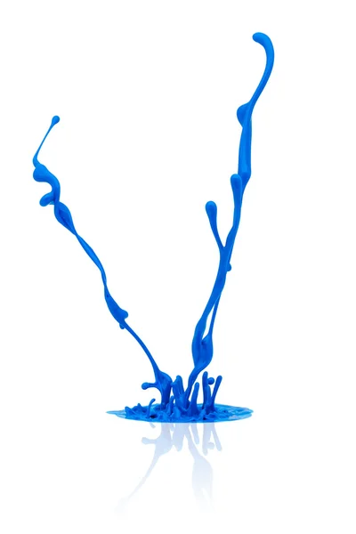 Blue paint splash — Stock Photo, Image